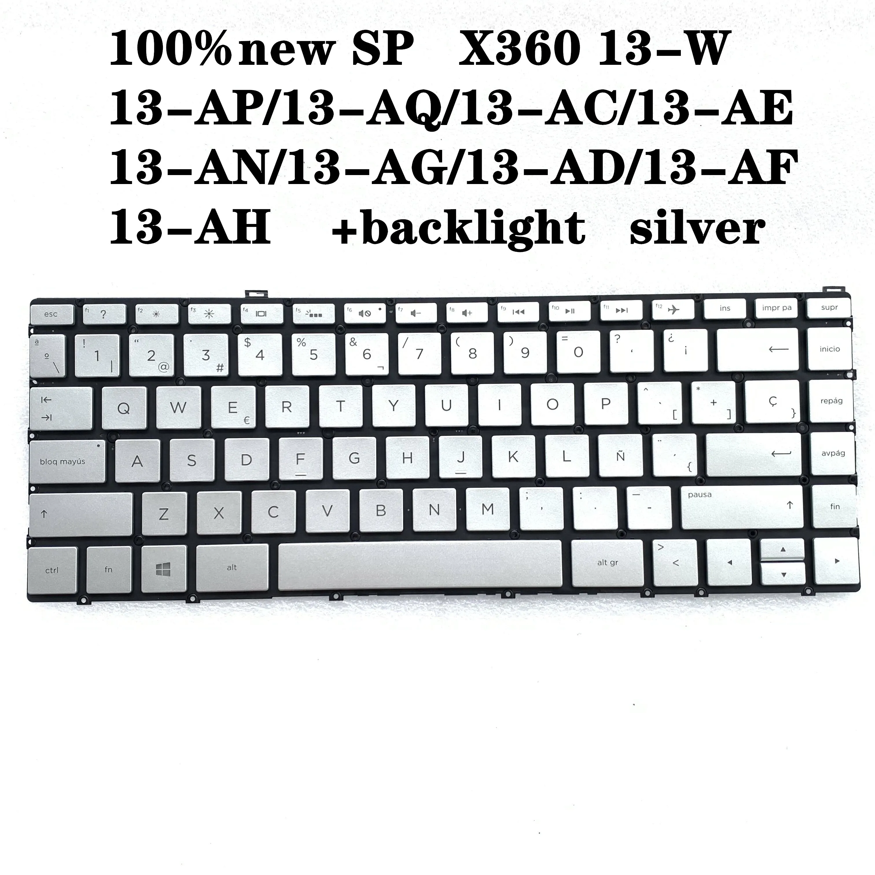 

Новая клавиатура SP для ноутбука HP X360 13-W 13-AP 13-AC 13-AN 13-AG 13-AD 13-AF AQ AH с подсветкой SN9162BL1 920694-071