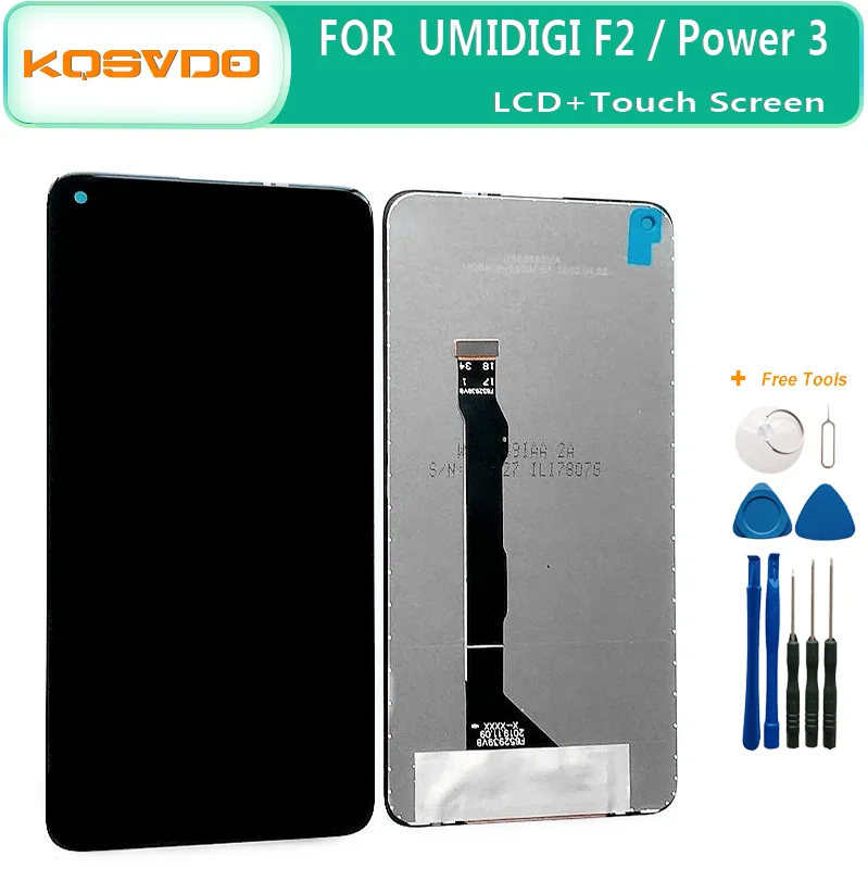 Оригинальный ЖК-дисплей 6 53 дюйма для UMIDIGI F2 / Power 3 и сенсорный экран дигитайзер с