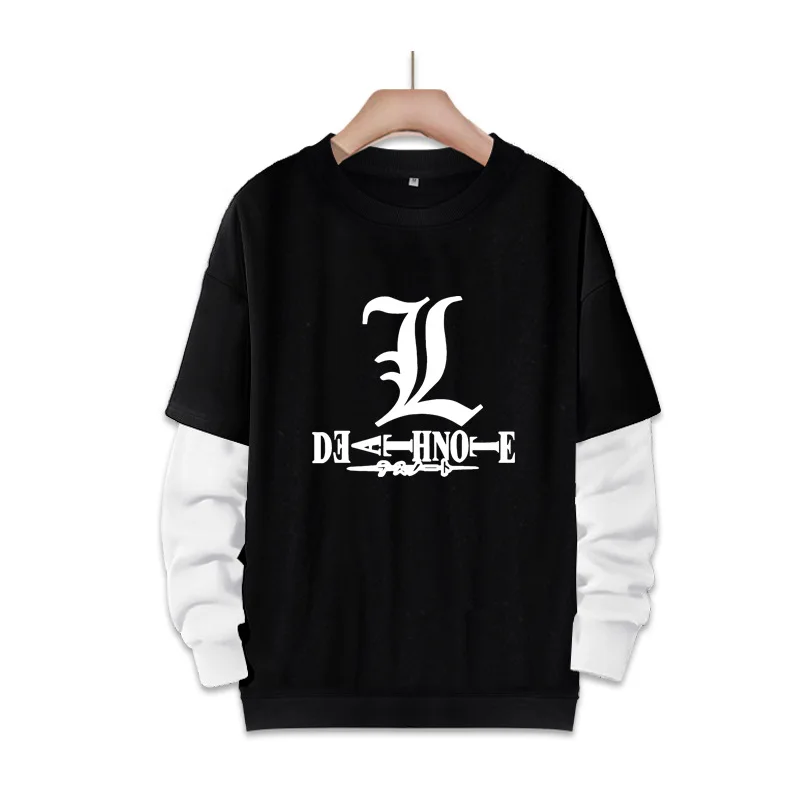 

Мужские толстовки с капюшоном в стиле японского аниме «DEATH NOTE»