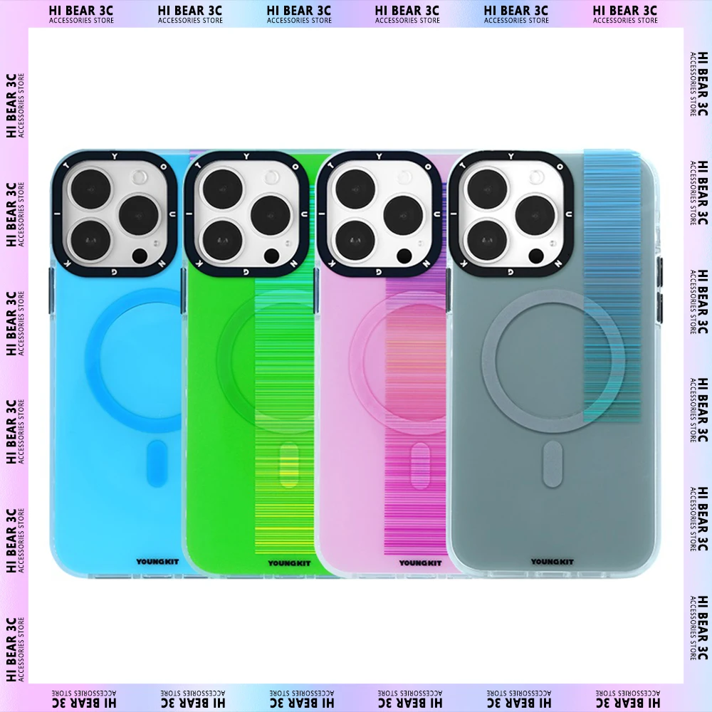 

Яркий прозрачный чехол Youngkit для iPhone14 Pro Max, Магнитный чехол Magsafe для iPhone 14 Max, противоударный чехол, аксессуары для смартфонов