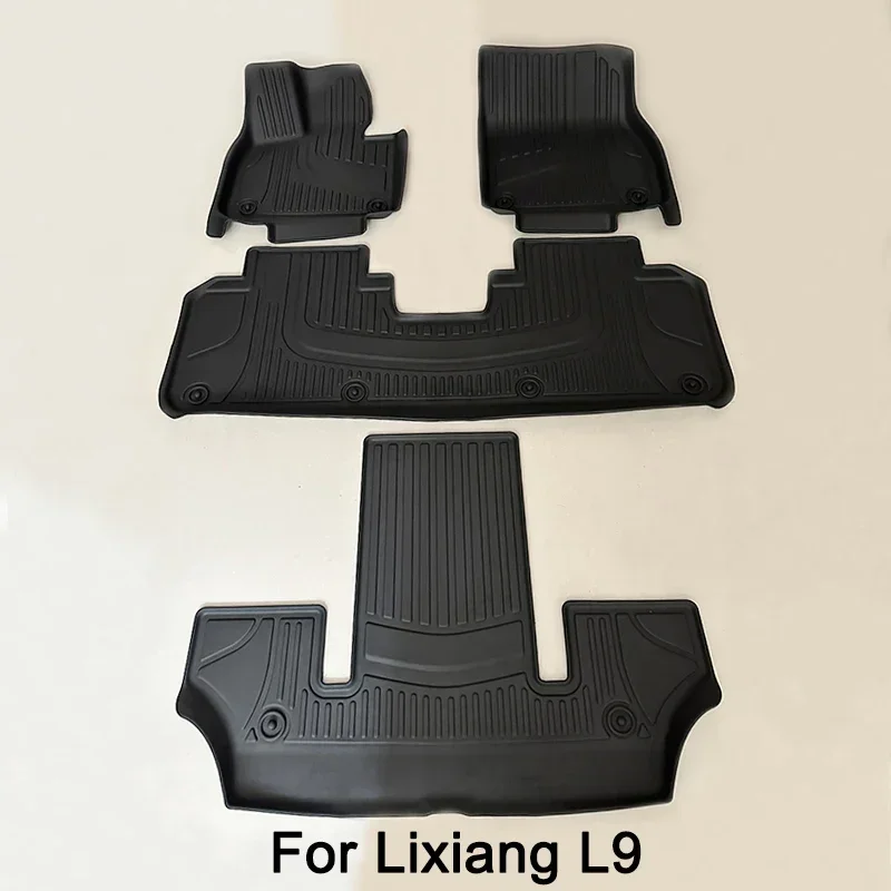 Для Lixiang L8 L9 2020 2021 2022 2023 2024 2025 Коврики для пола Водонепроницаемый автомобильный ковер Нескользящая подставка для ног TPE Коврики для багажника