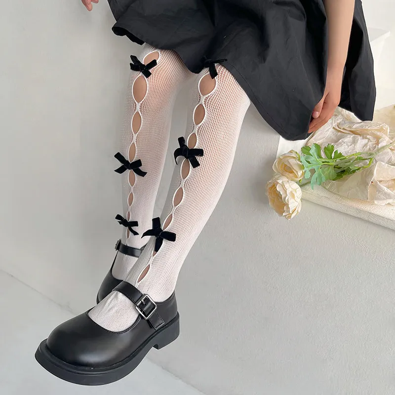 Chic Girl's Kid's Pantyhose Fishnet Stockings Ballet Dance Tights.Children's Fishnets Hosiery Mesh Stockings