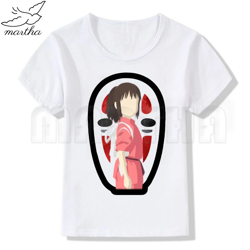 Spirited Away Children Baby Boy Kids T Shirt Fashion Cartoon Short Sleeve White T-shirt Clothes Funny Girls Casual Tee Tops