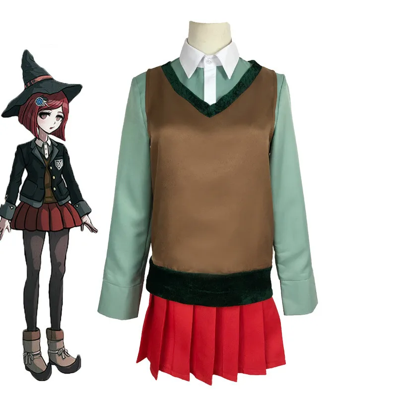 Аниме Danganronpa Yumeno Himiko костюм для косплея школьная униформа девочек Хэллоуин
