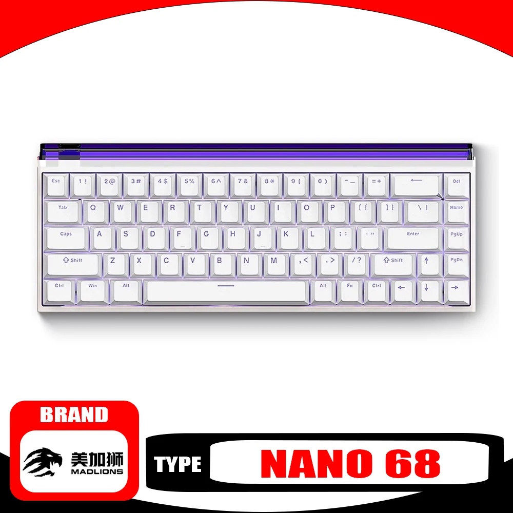 Механическая клавиатура Madlions NANO68 с магнитным переключателем 8k проводная RGB