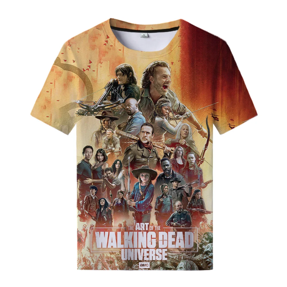 

TV The Walking Dead 3D Print T-shirt Cool Style Trend Personality T Shirt Art Graphic T Shirts For Men Women