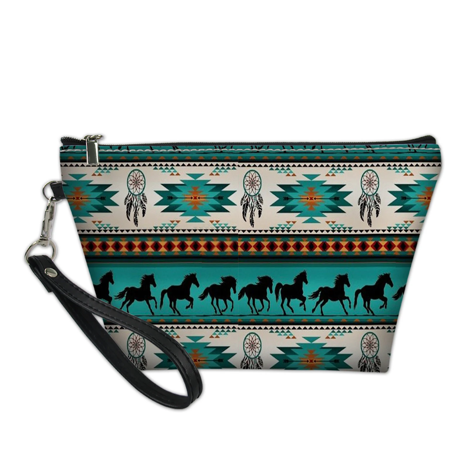 Tribal Design Print Capacity Makeup Bag Fantasy Travel Reusable Neceser Zipper Women Girls Cosmetic Organizer