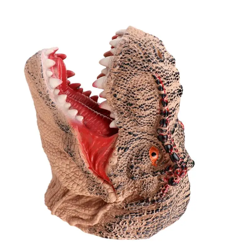 

Dinosaur Puppet Realistic Soft Animal Hand Puppet Flexible Rubber Hand Puppet Soft Rubber T Rex Dinosaur Toys For Kids Story
