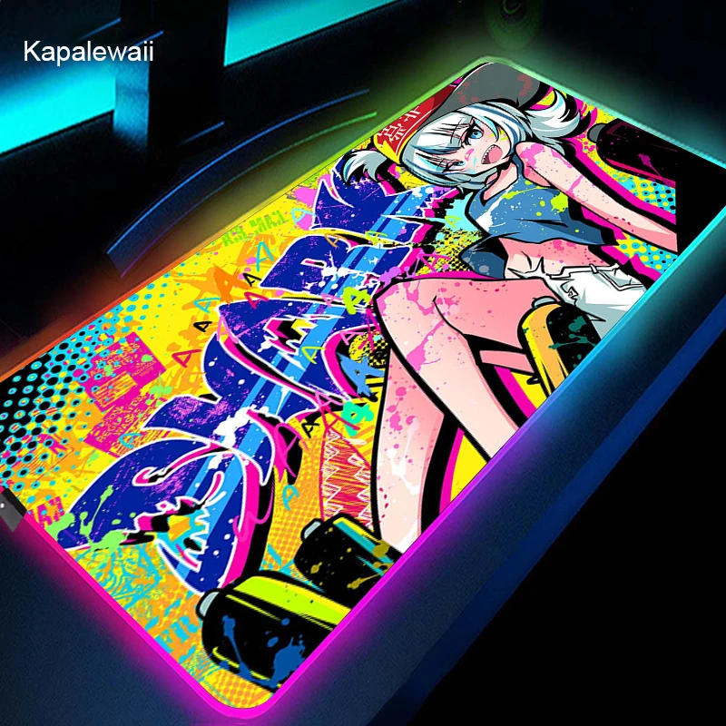 Коврик для мыши Gawr Gura Rgb размер XXL компьютерный планшетофон игровые аксессуары