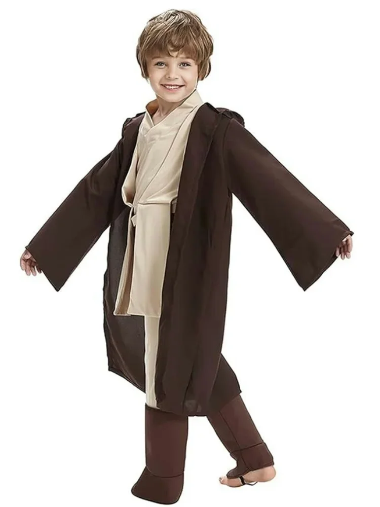 Новинка Детский костюм для косплея рыцаря джедая униформа Оби Вана Кеноби