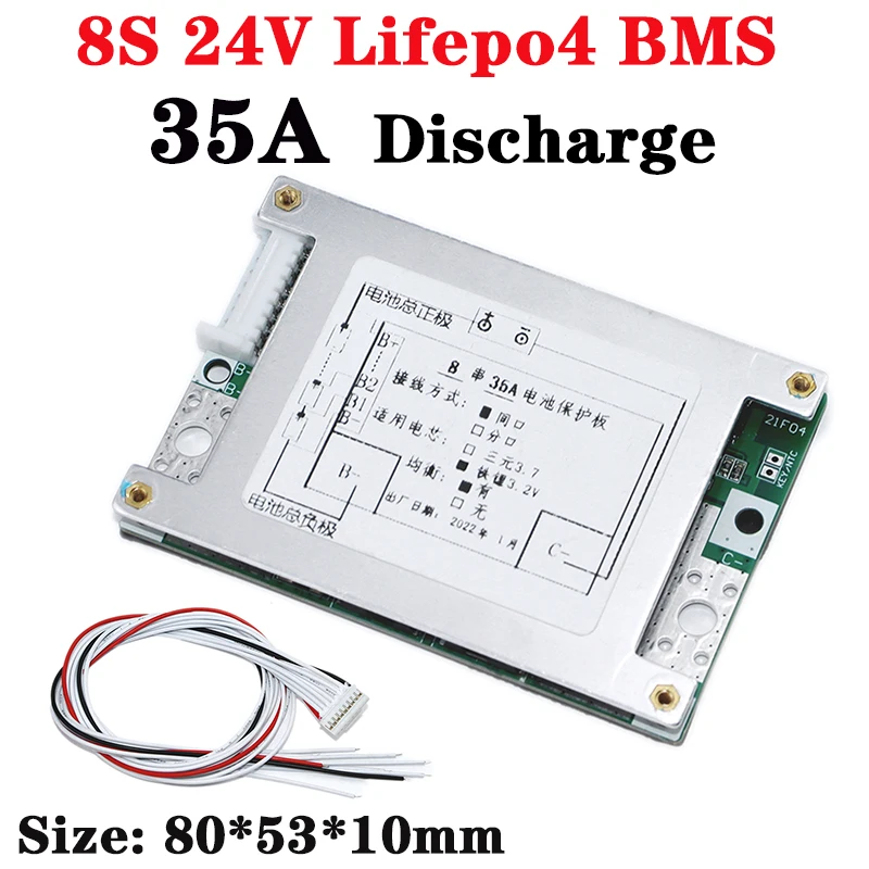 

BMS 8S 24 в 35A Lifepo4 с защитой от короткого замыкания и переразряда PCM для аккумуляторного блока 24 в 8S LiFePO4