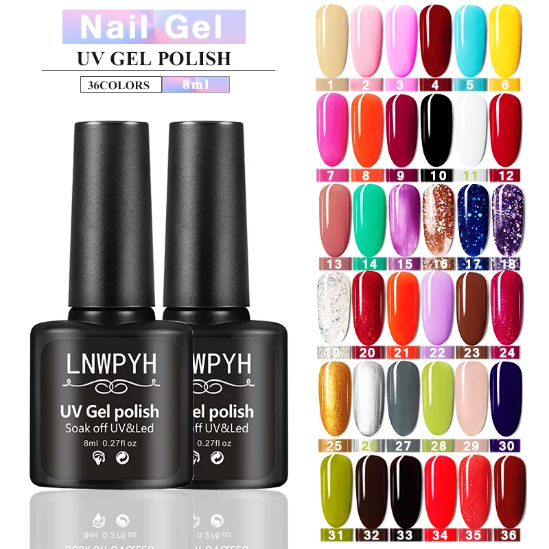 Набор гель-лаков для ногтей профессиональный с УФ-лампой, сушилкой и фрезой для всех видов маникюра.