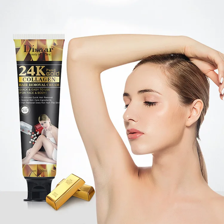 

Disaar 24K Collagen Hair Removal Cream Men And Women Body Thighs Arms Hair Removal Cream Skin Care Products