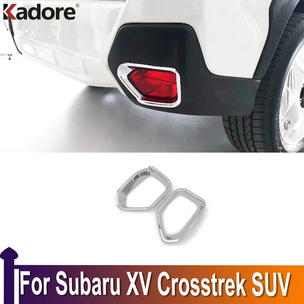 

Задняя противотуманная фара для Subaru XV Crosstrek 2018 2019 2020, хромированная фотолампа, наклейка, декоративная отделка, аксессуары