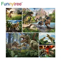 funnytree jurassic dinosaur backdrop birthday party jungle baby shower newborn forest customize photography props background