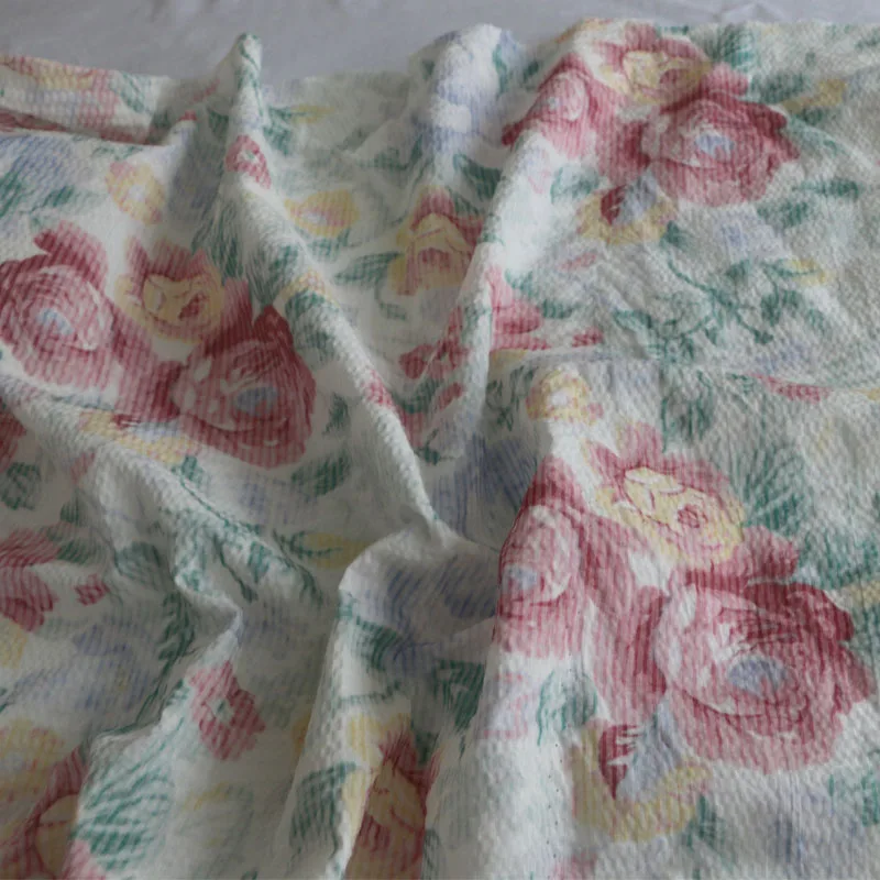 Хлопчатобумажная ткань для одежды в Корейском стиле с винтажным цветочным