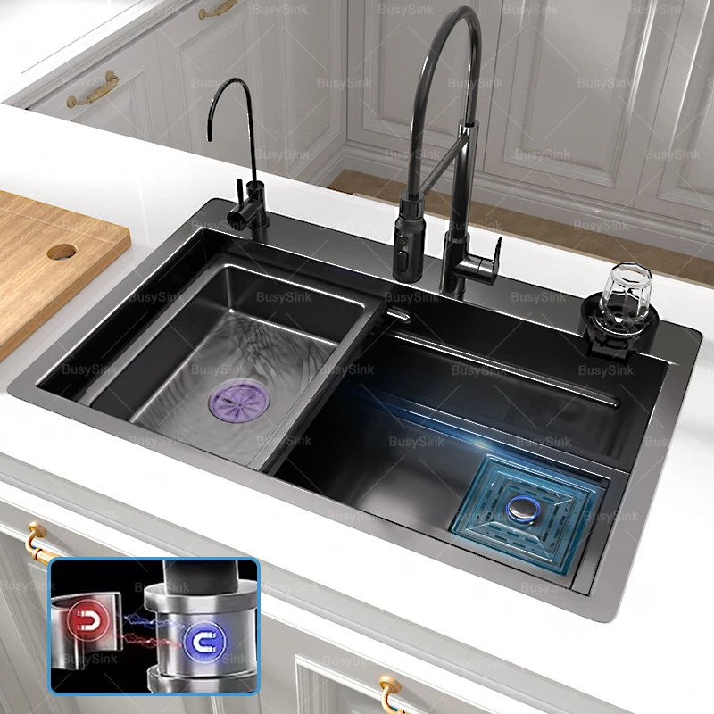 Кухонная раковина из нержавеющей стали с одним слотом