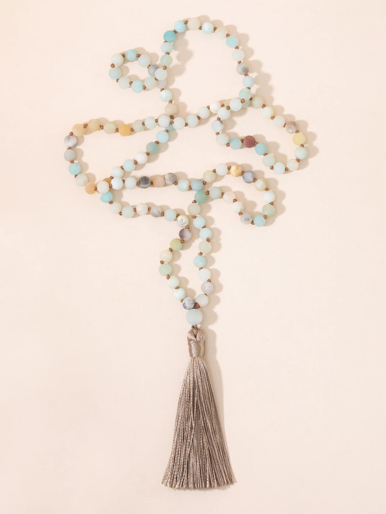 

OAIITE 52PCS 6mm 108 Mala Beads Frosted Amazonite Necklace Wholesale Free Shipping