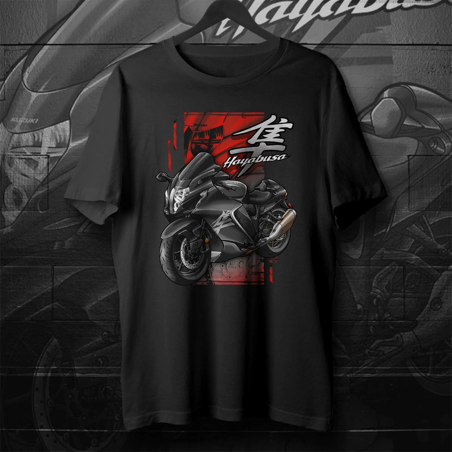Японские модели 2021-2024 года мотоциклетная футболка Hayabusa новая повседневная