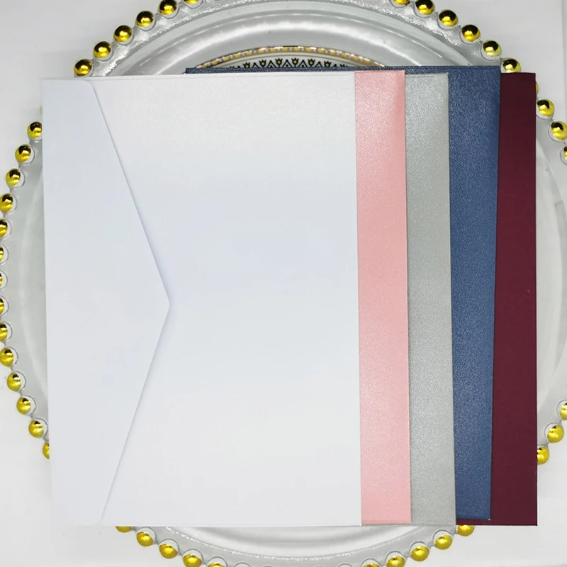 

25pcs Solid Color Envelopes Multiple Colors for Wedding Invitations Greeting Cards Postcards Gifts Business Supplies Envelopes