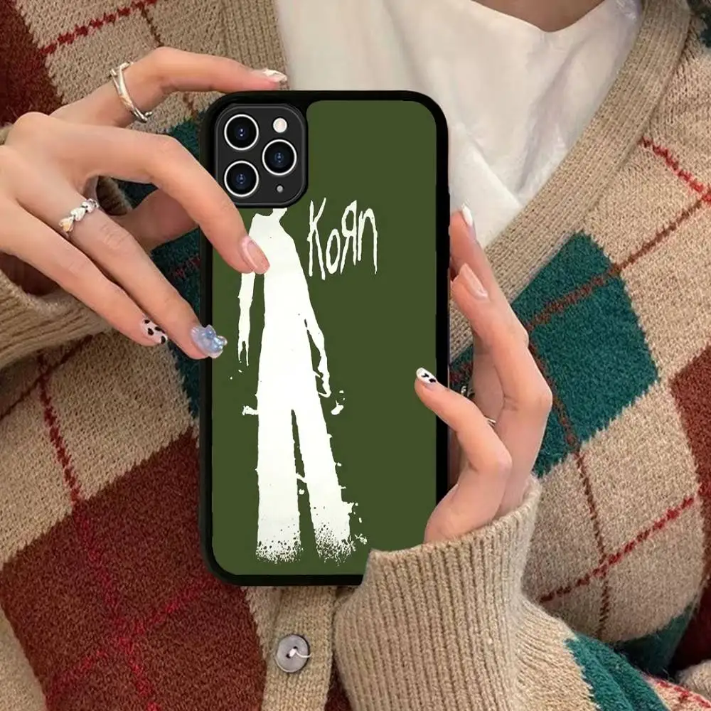 Чехол для телефона Rock Band K-Korn из PC+TPU для iPhone 17 16 15 14 13 12 11 Pro Max Plus, мультяшный дизайн Kawaii (art.: 3920db92a0171) - 3920db92a0171