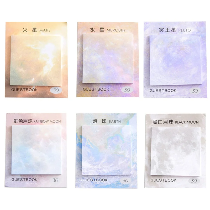 

Планеты серии милые кавайные бумажные самоклеящиеся блокноты для записей Стикеры для студентов канцелярские принадлежности офисные и шко...