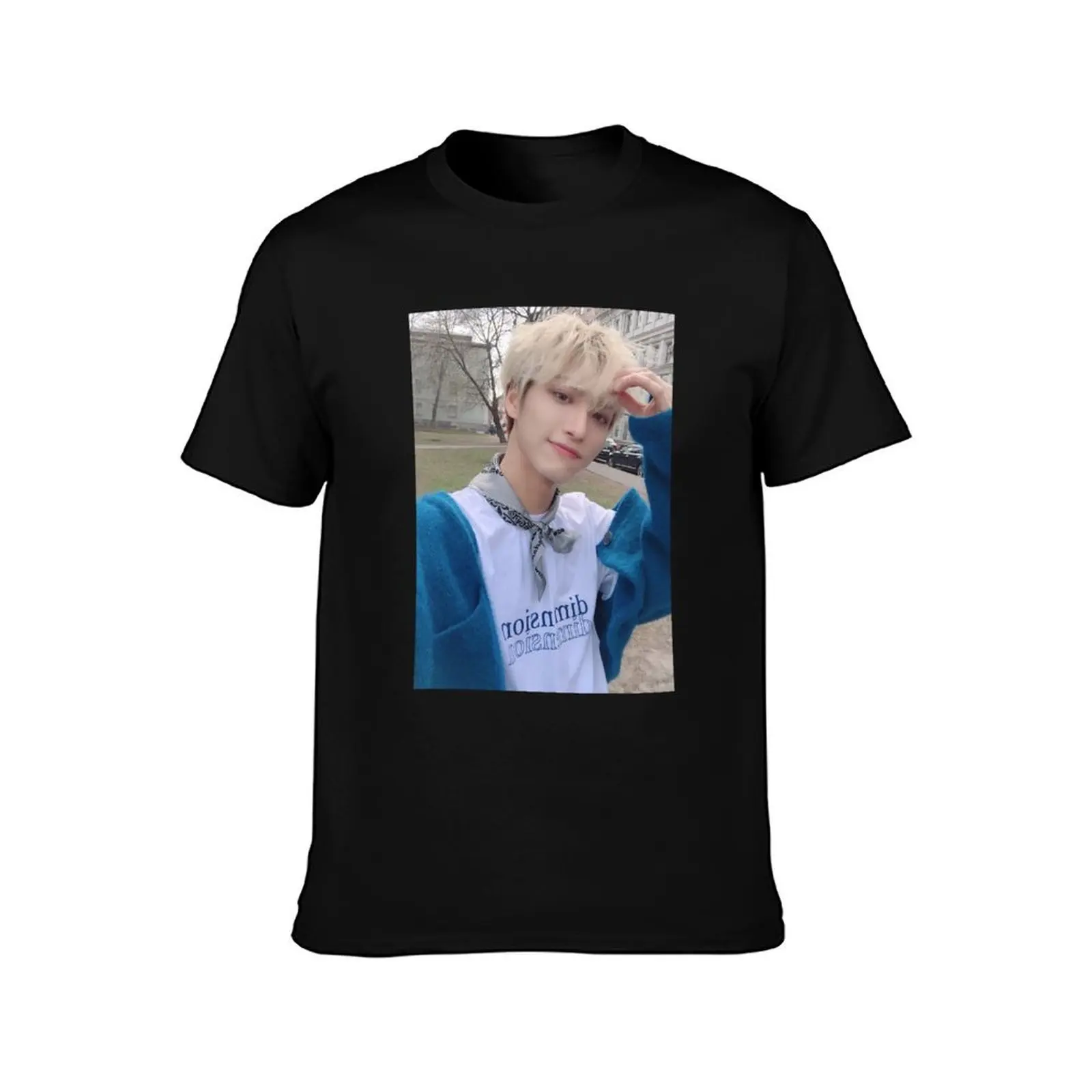 Фото Футболка ATEEZ Seonghwa Selca 1, спортивная повседневная быстросохнущая футболка №2