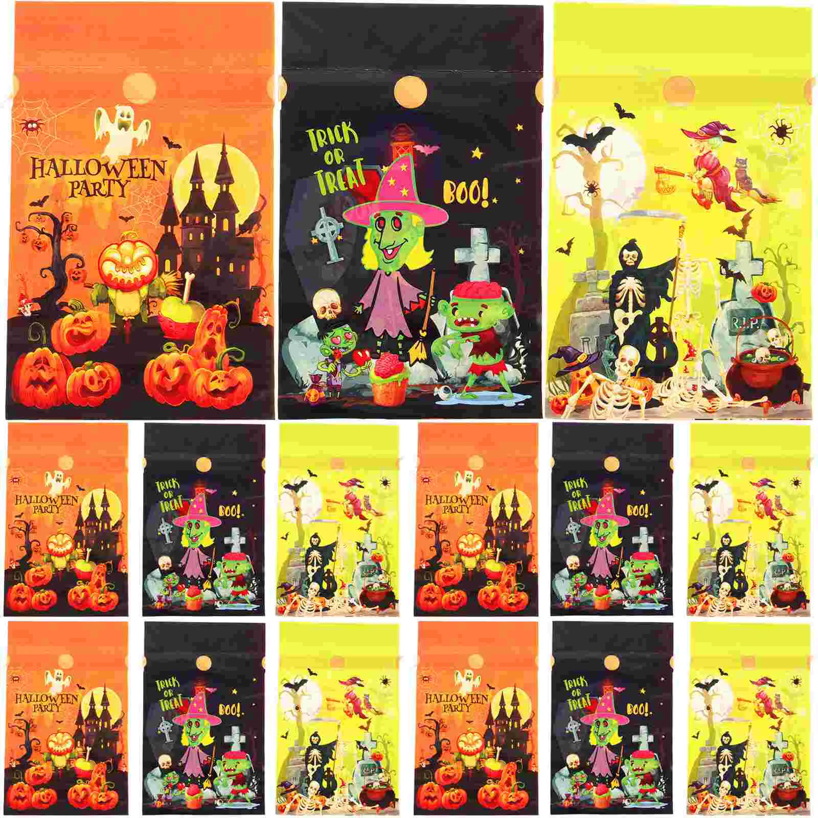 

50 шт. лента для Хэллоуина Goodies Bags Candy 23.5x1 5 см Упаковка с завязкой вечерние Cpe Gift