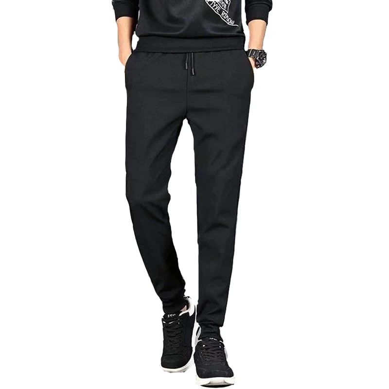 Мужские осенне-зимние замшевые камуфляжные спортивные брюки 2022 однотонные