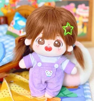 20cm star cotton doll clothes pink blue bear strap pants set 20cm stuffed doll accessories