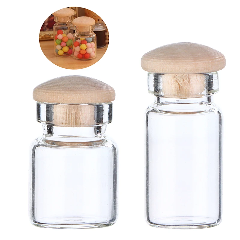 

1Pcs 1:12 Scale Doll House Miniature Kitchen Candy Bar Food Jar Decoration for Baby Kids DIY Toys