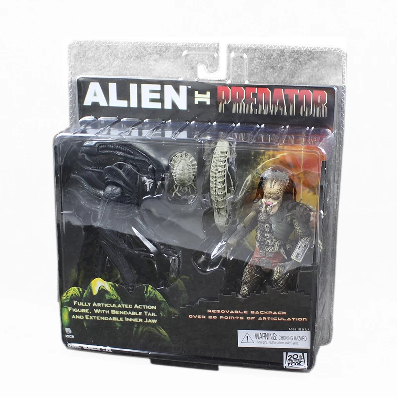 

Alien VS Predator Action Figure NECA Exclusive 2-PACK PVC Classic Xenomorph Figurine Toy 7 inch