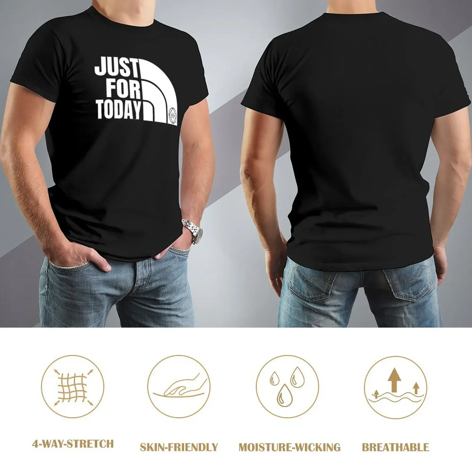 Just For Today Narcotics Anonymous NA Подарочная футболка Блузка быстросохнущие футболки с аниме