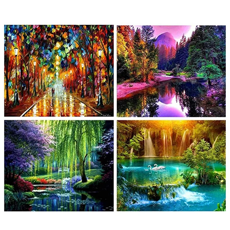 

Diamond DIY Painting Kit For Adults And Beginners Diamond Art Painting By Number Kits Craft For Home Wall Decor