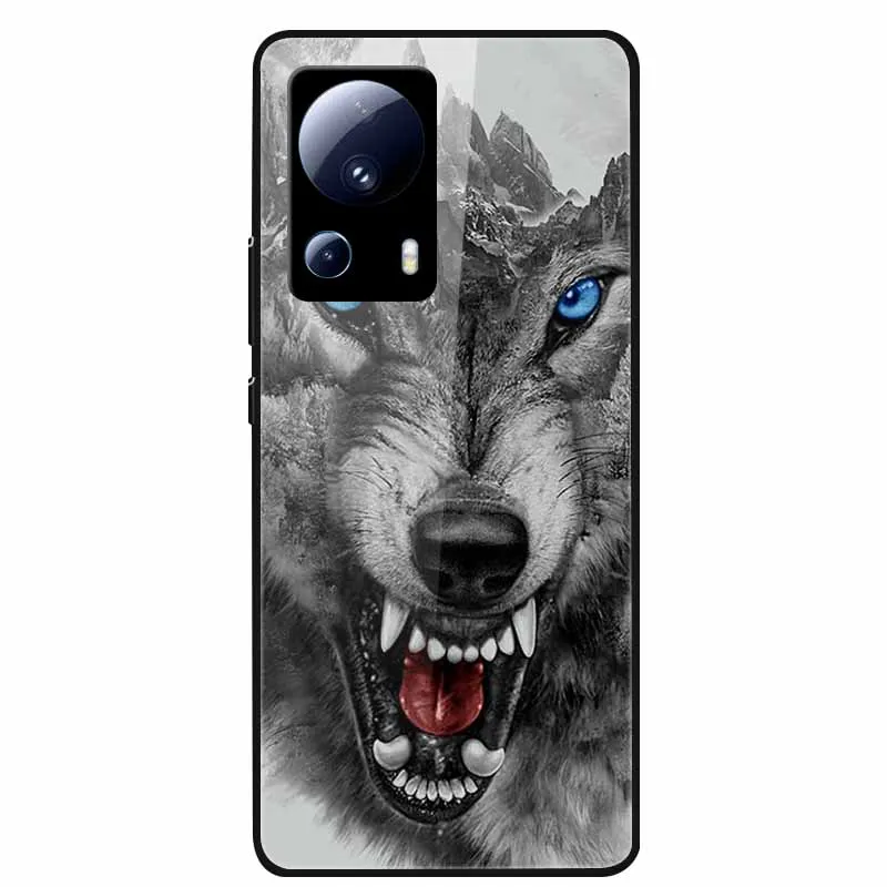 Для Xiaomi 13 Lite 5G чехол из закаленного стекла жесткая задняя крышка ПК для 2023 чехлы