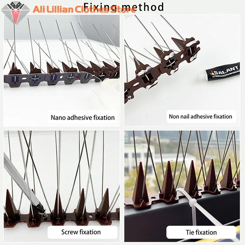 10 шт. шипы для защиты от птиц из нержавеющей стали