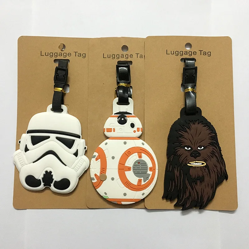 Disney Travel Accessories Luggage Tag Cool Star Wars Suitcase Fashion Style Silicon Portable Travel Label  ID Addres Holder