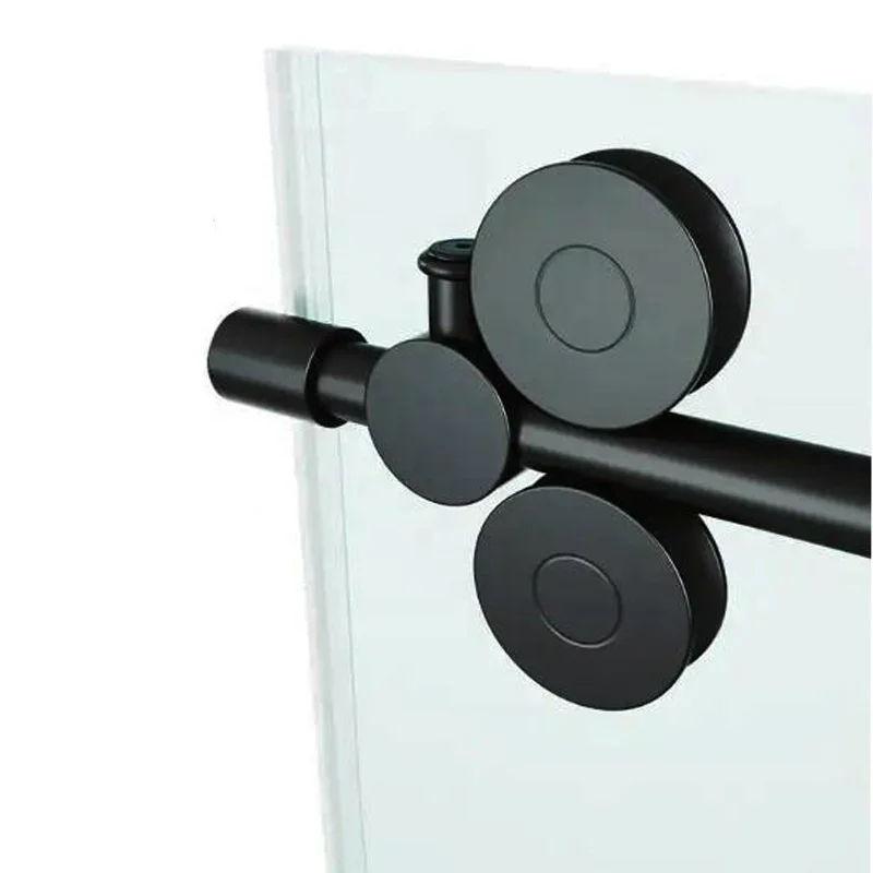 

Shower Sliding Frameless Tub Door in Matte Black with Clear Glass