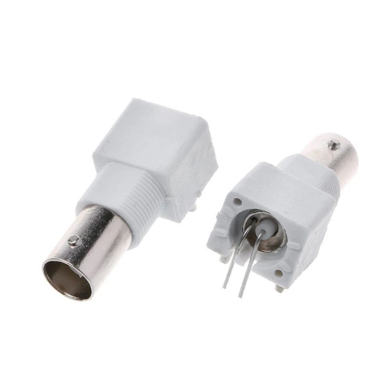 

10x PC плата PCB Mount Right Angle BNC Female Jack с разъемом перегородки