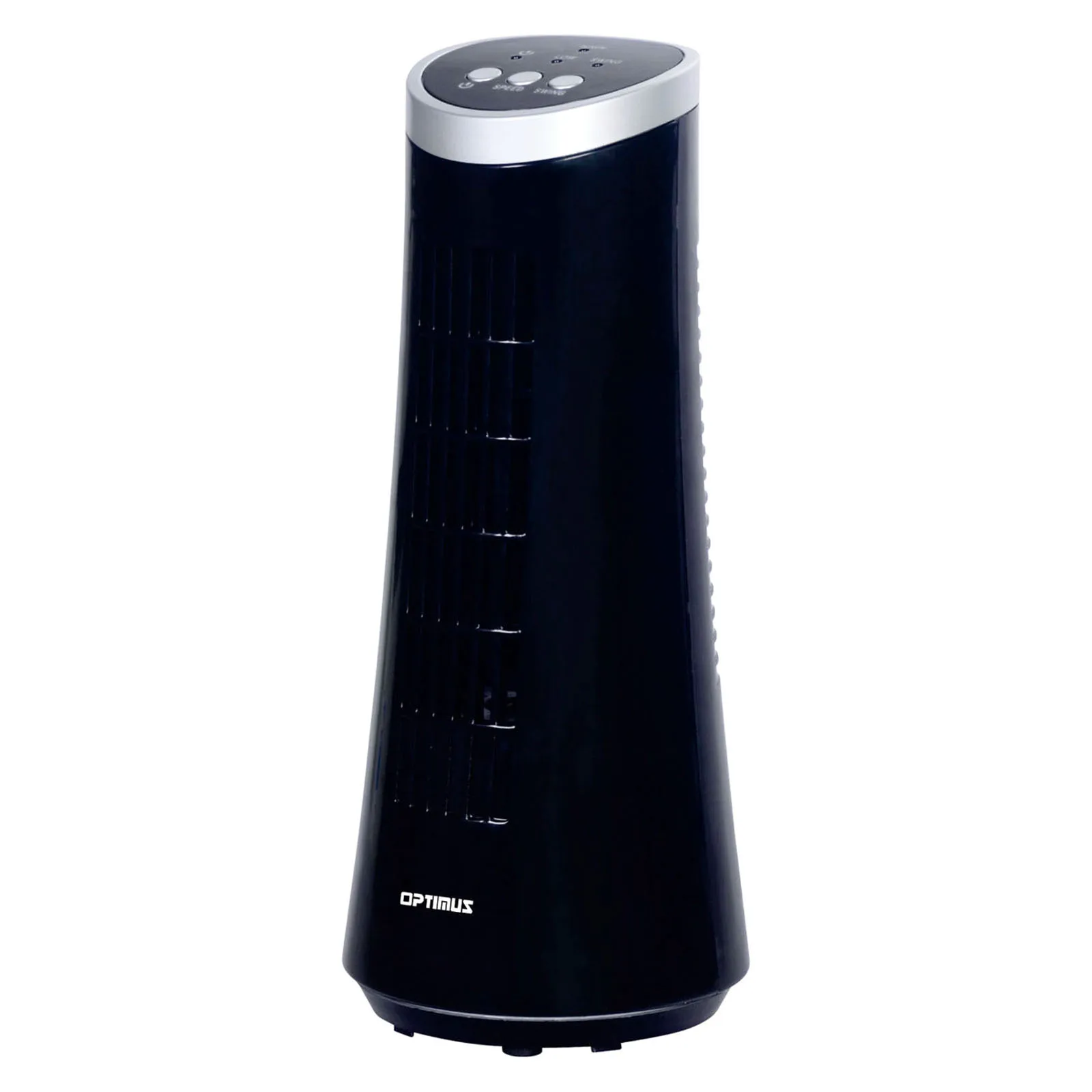 

12 Inch Desktop Ultra Slim Oscillating Tower Fan, LED in Black