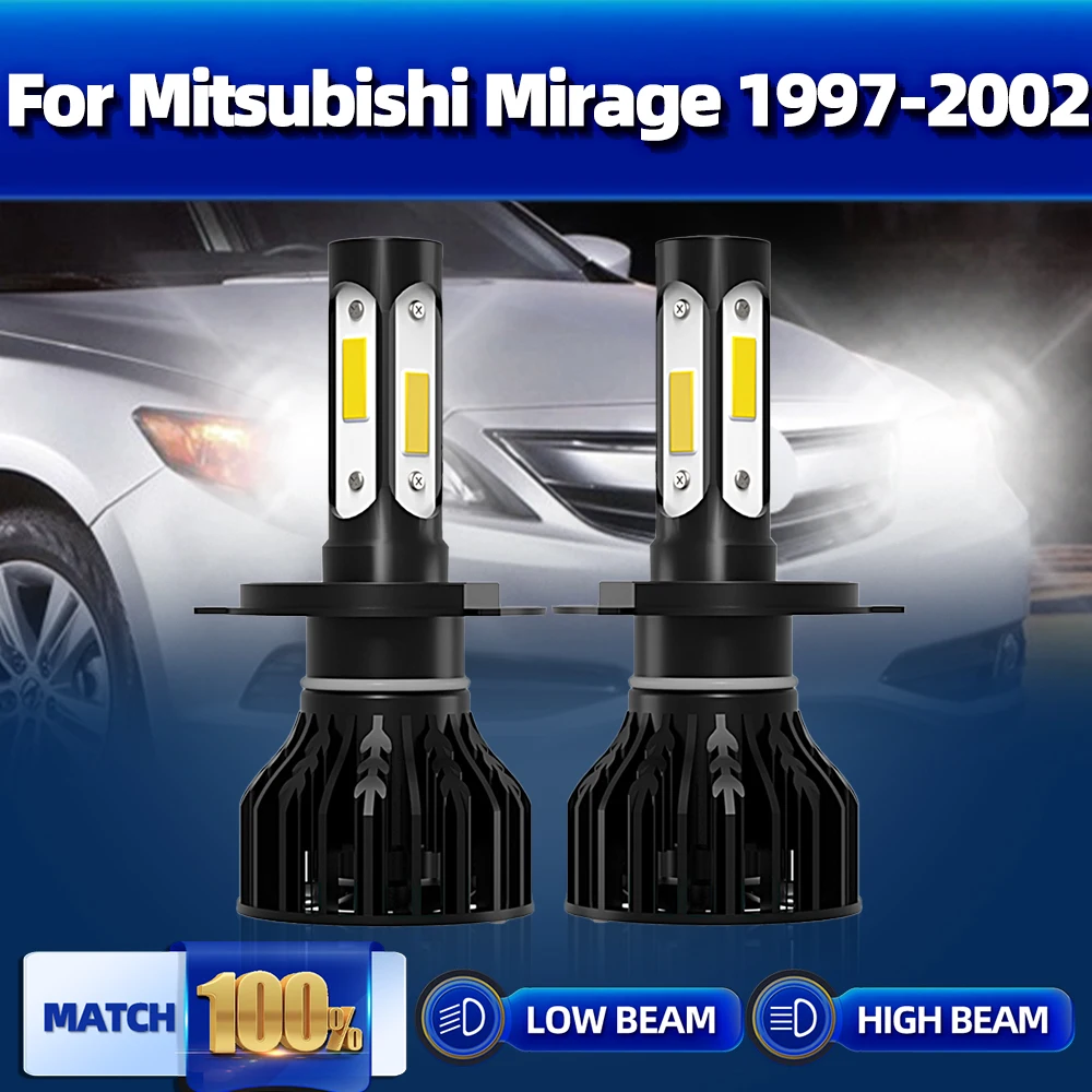 

H4 Powerful Led Car Headlight 120W 20000LM Canbus Car Light 12V 6000K For Mitsubishi Mirage 1997 1998 1999 2000 2001 2002