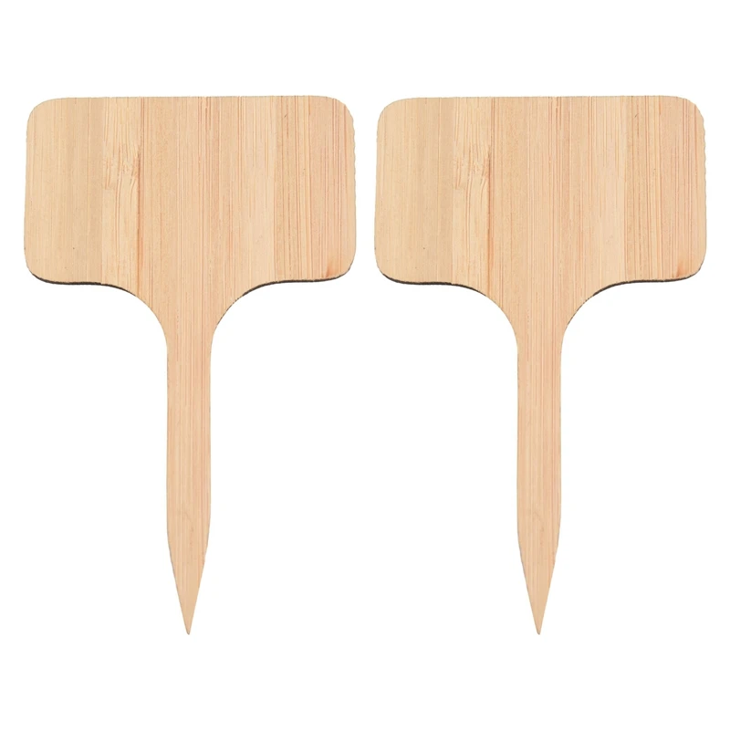 

Бамбуковые этикетки для растений, Т-образные деревянные маркеры для растений, садовые маркеры для семян, трав, цветов, овощей, 100 шт.