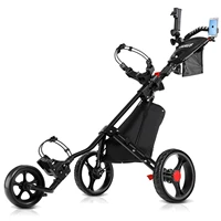 best durable any size fixed multifunctional design 3 wheel trolley golf