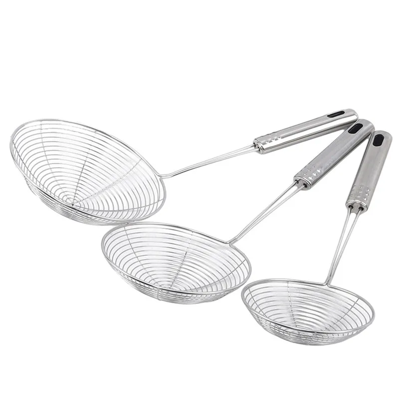 

New Colanders & Strainers Multi-functional Filter Spoon Food Kitchen Oil-Frying Salad BBQ Filter Kitchen Supplies
