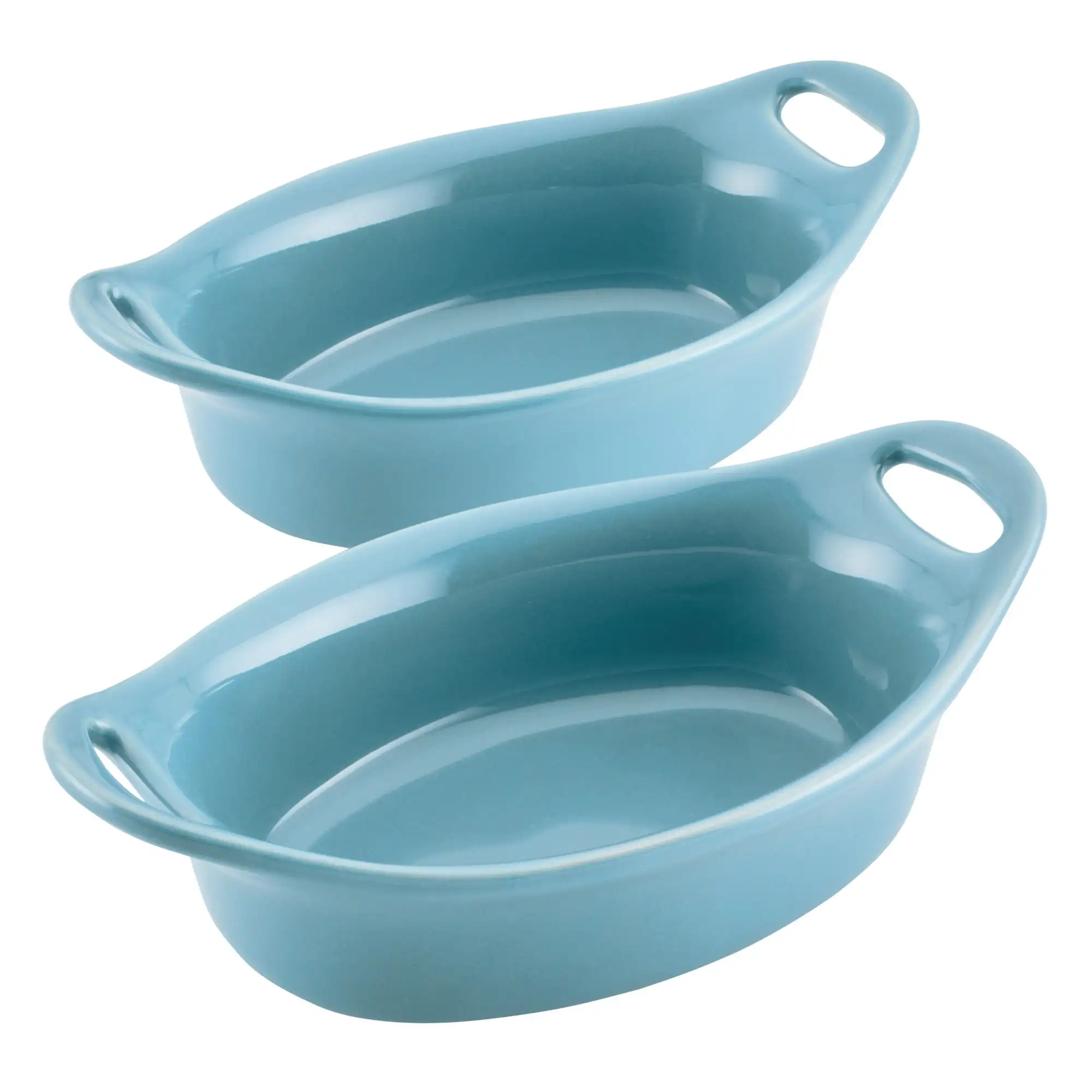 

Ceramics Oval Au Gratin Set, 2-Piece, Agave Blue