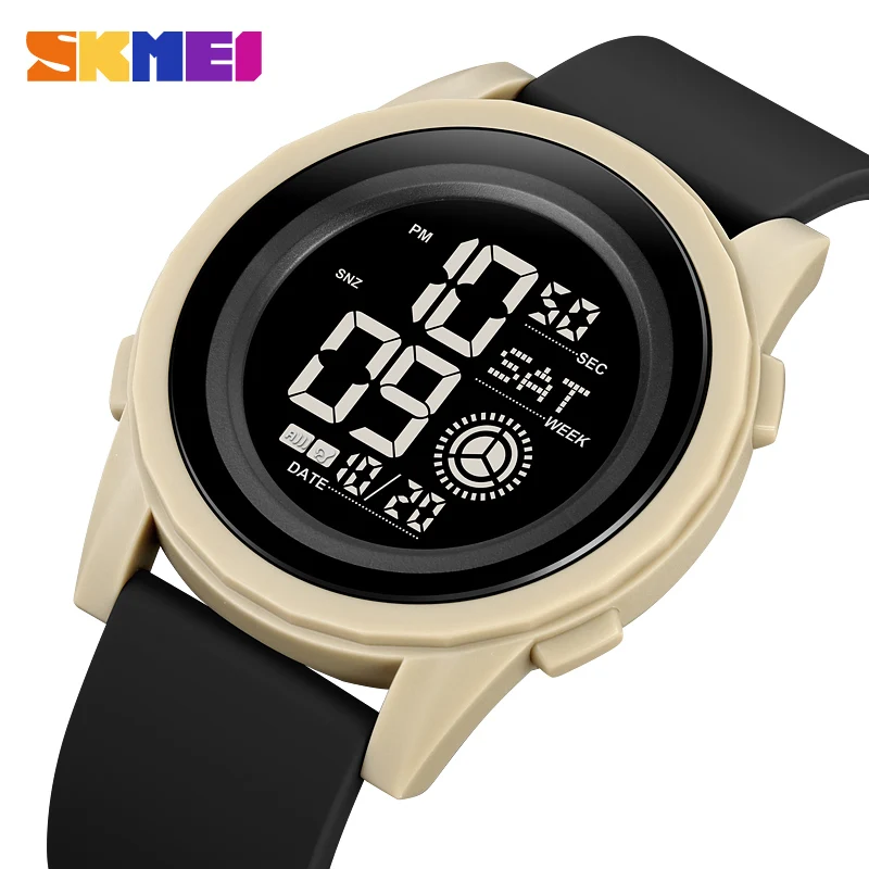 

Часы наручные SKMEI мужские электронные, роскошные спортивные цифровые светящиеся с обратным отсчетом, с секундомером, с датой, неделей