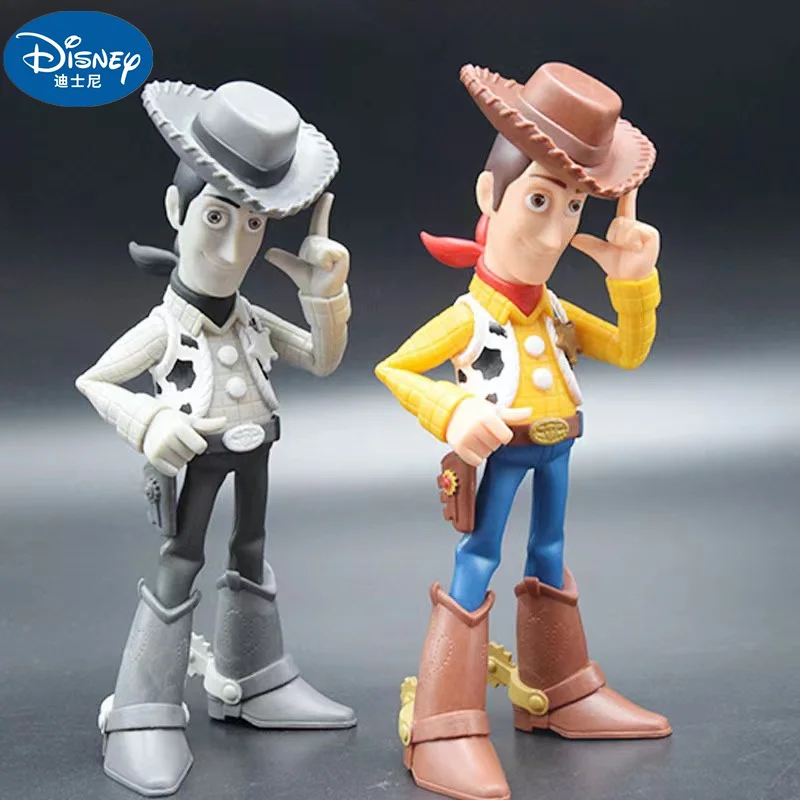 

19cm Disney Toy Story Woody Cowboy Cartoon Pvc Action Figures Dolls Figurines Anime Model Toys Cake Decoration Halloween Gift