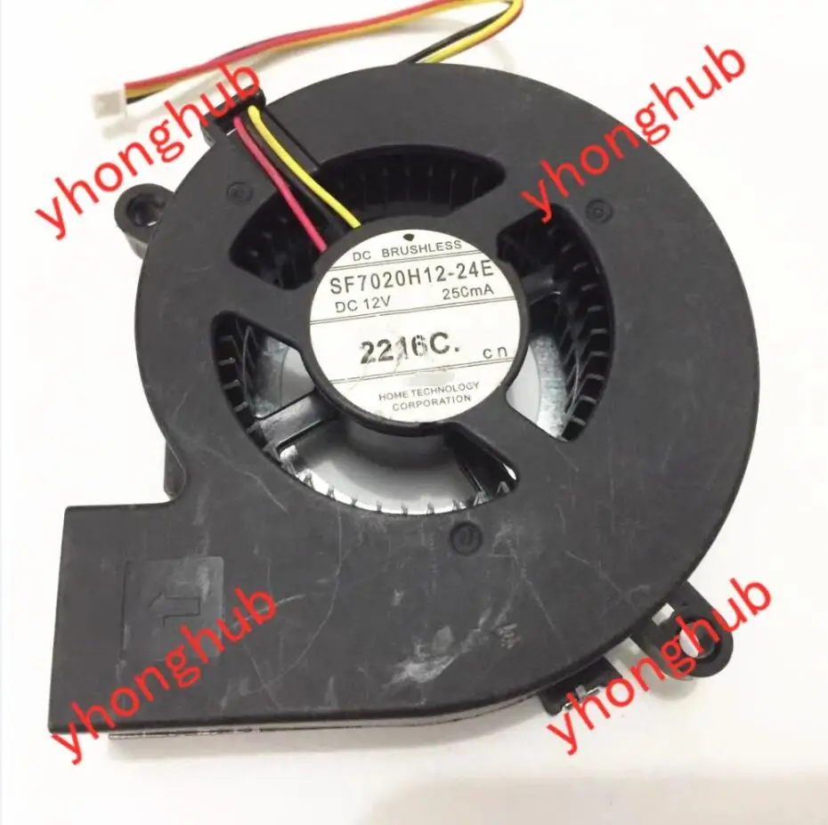 SF7020H12-24E серверный вентилятор DC 12V 250MA 70x60x20 мм 3-проводной