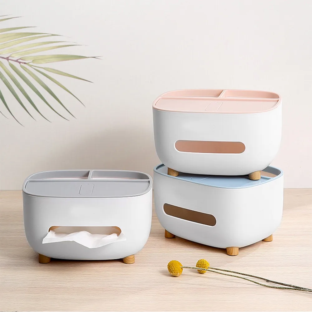 

Tissue Storage Box Multifunctional Ontainer Living Room Organizer Box For Home 21*16*12 Cm Kitchen Storage Organization