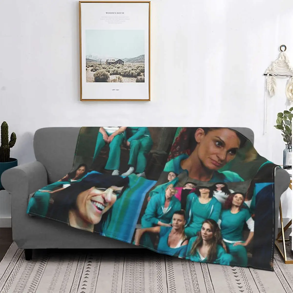 Ультрамягкое Флисовое одеяло Wentworth с коллажем